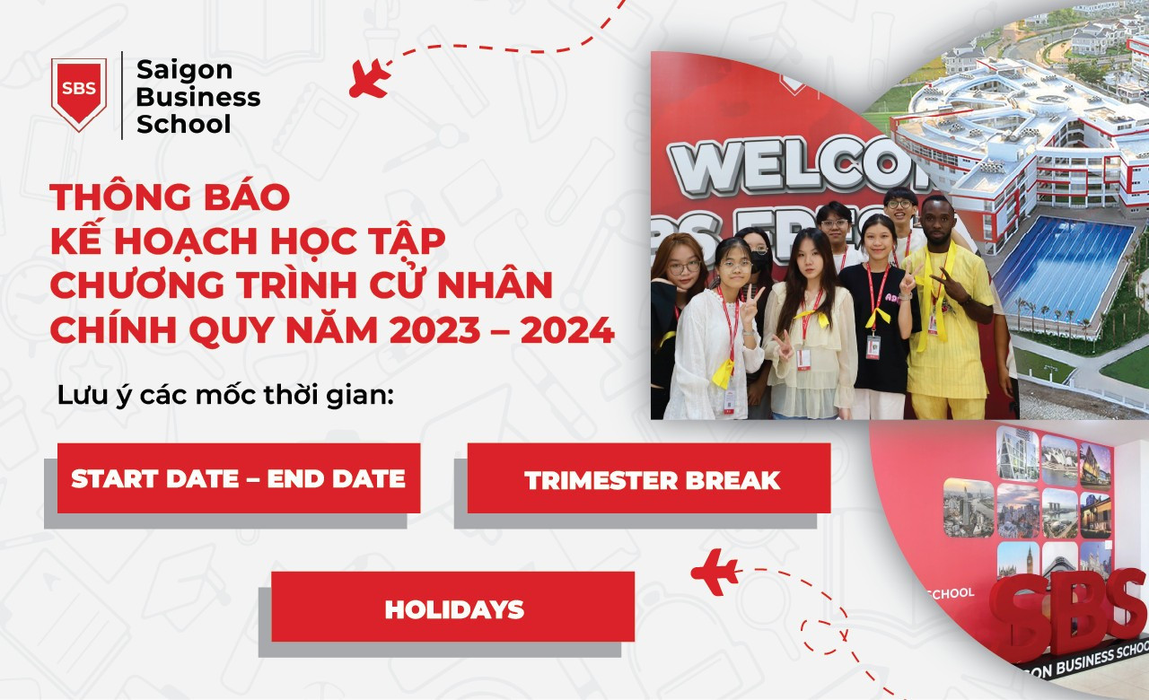 THÔNG BÁO LỊCH HỌC TẬP VÀ NGHỈ LỄ CHO CÁC CHƯƠNG TRÌNH ĐÀO TẠO CỬ NHÂN