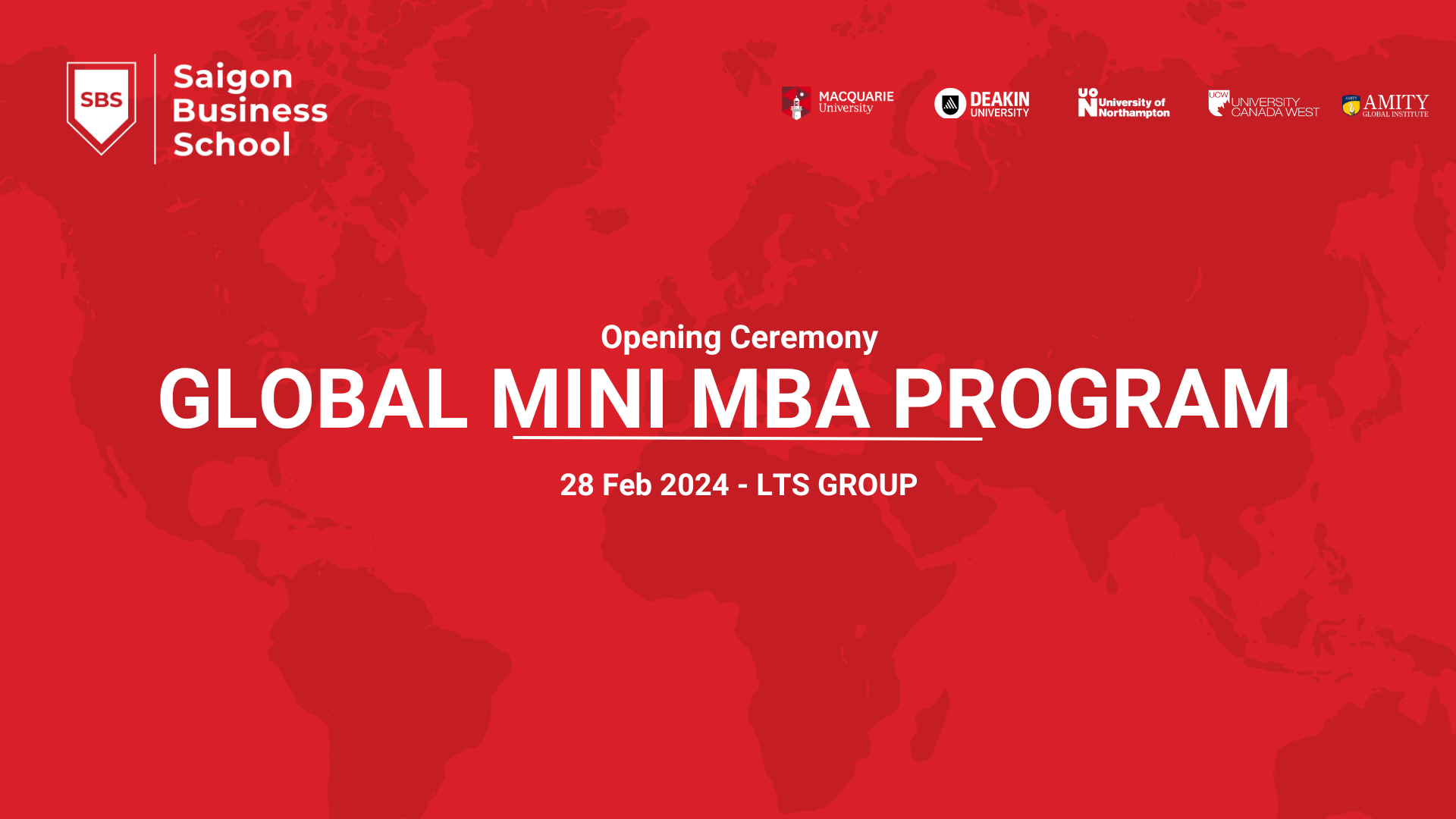 SBS Khởi Động Khóa Học Global Mini MBA đầu tiên dành cho Doanh Nghiệp cùng Tập Đoàn LTS