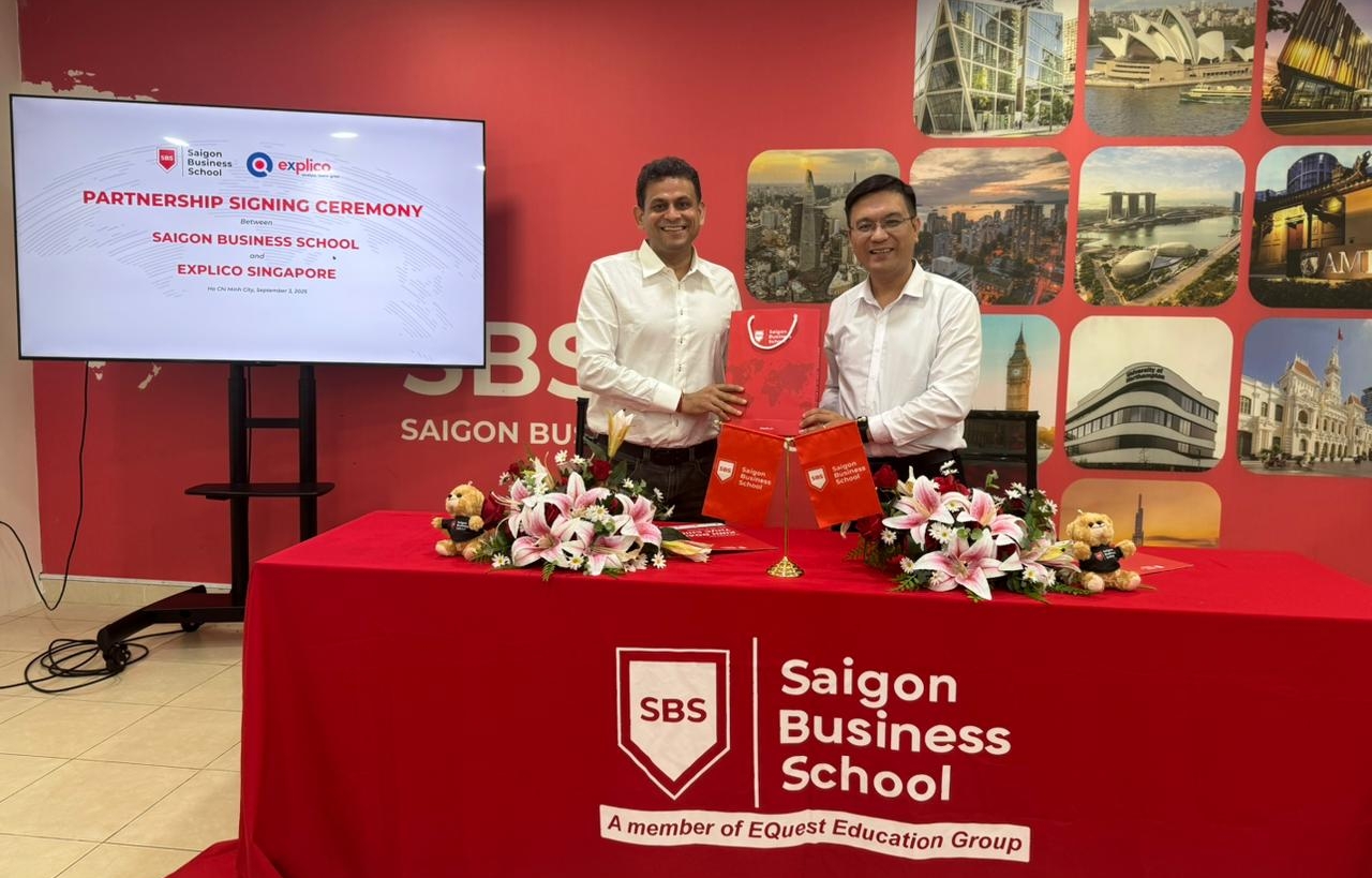 Saigon Business School Pioneers AI in Education, Forging a Strategic Partnership with Singapore's Explico Platform